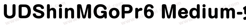 UDShinMGoPr6 Medium字体转换